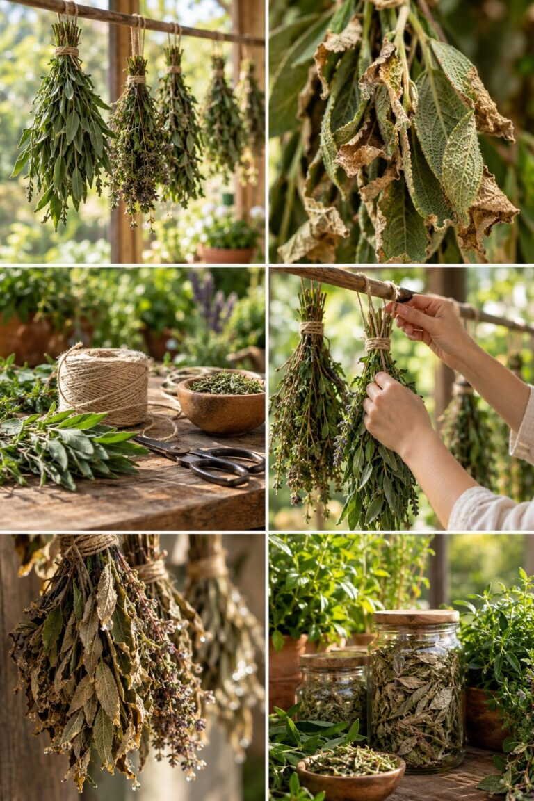 Sécher les aromatiques : la tête en bas, dans le noir
