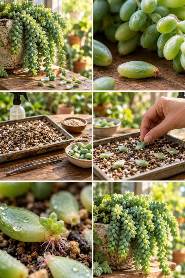 Sedum burrito : chaque perle tombée par terre devient une nouvelle plante