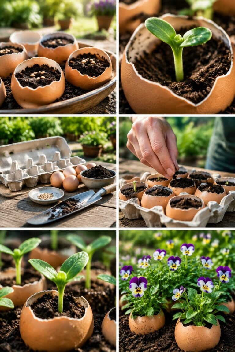 Semis dans des coquilles d&rsquo;œuf : le godet qui se plante avec la plante