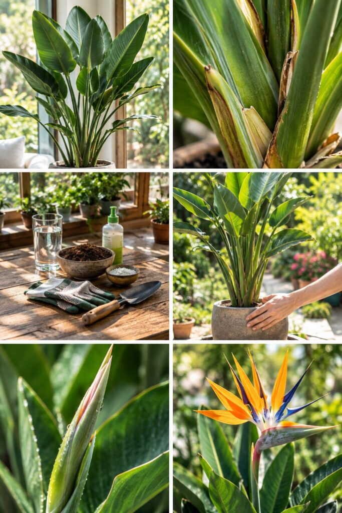 Strelitzia (oiseau de paradis) qui ne fleurit pas : il lui faut 5 ans et du plein soleil