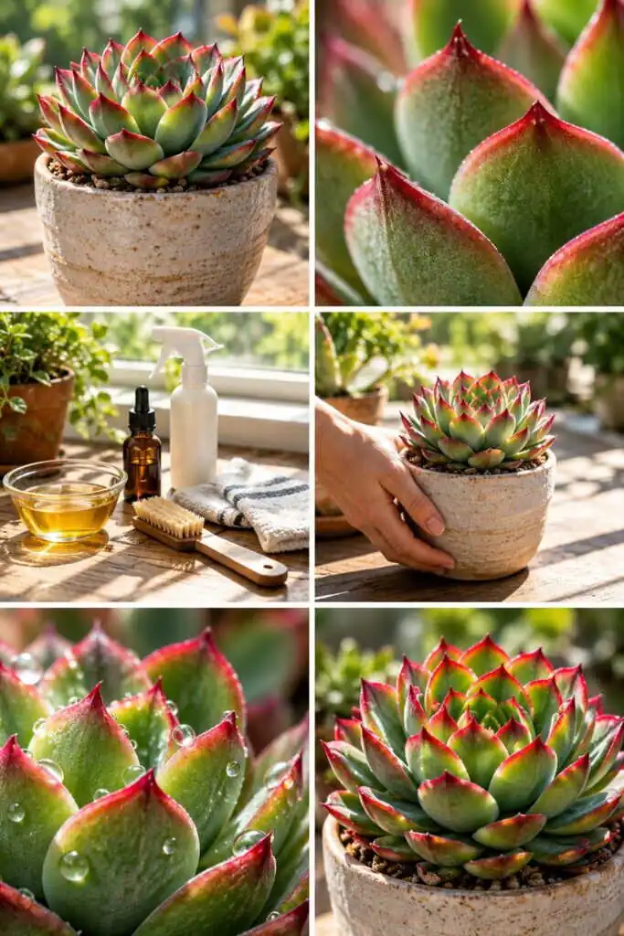 Succulente aux pointes rouges : ce n'est pas une maladie, c'est le soleil qui la colore
