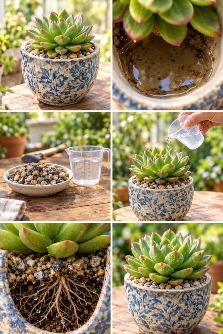 Succulente dans un pot sans trou : la méthode pour qu&rsquo;elle survive quand même