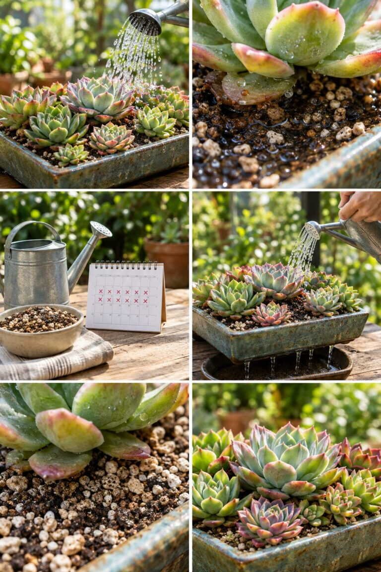 Succulentes : arrosez à fond, puis oubliez-les 2 semaines