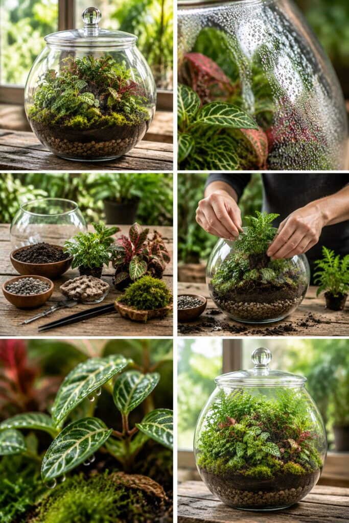 Terrarium fermé : monter un écosystème qui s'arrose seul