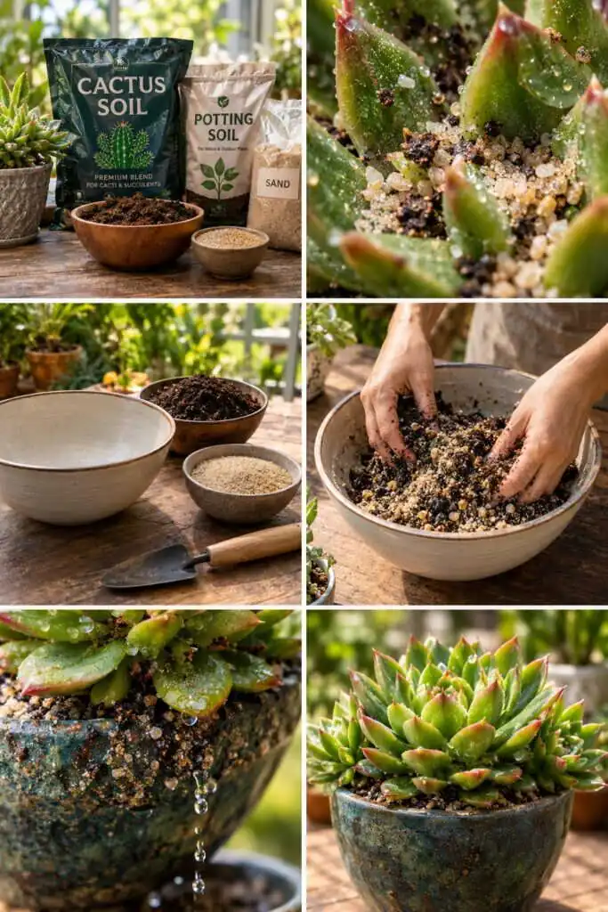 Terreau spécial cactus : arrêtez de l'acheter, terreau + sable moitié-moitié fait la même chose