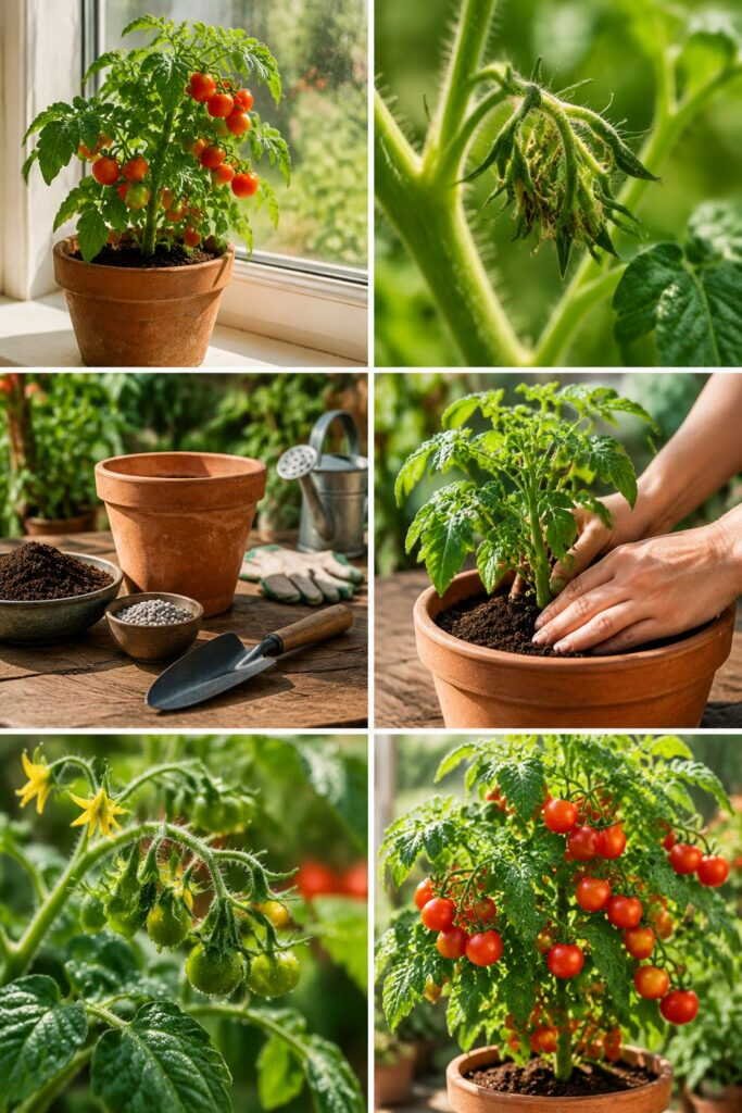 Tomates cerises sur un rebord de fenêtre : 200 fruits sur un seul pied