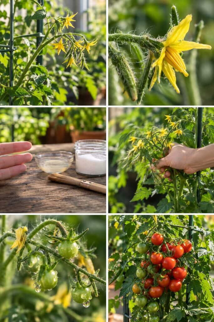 Tomates qui fleurissent mais ne donnent rien : secouez les plants