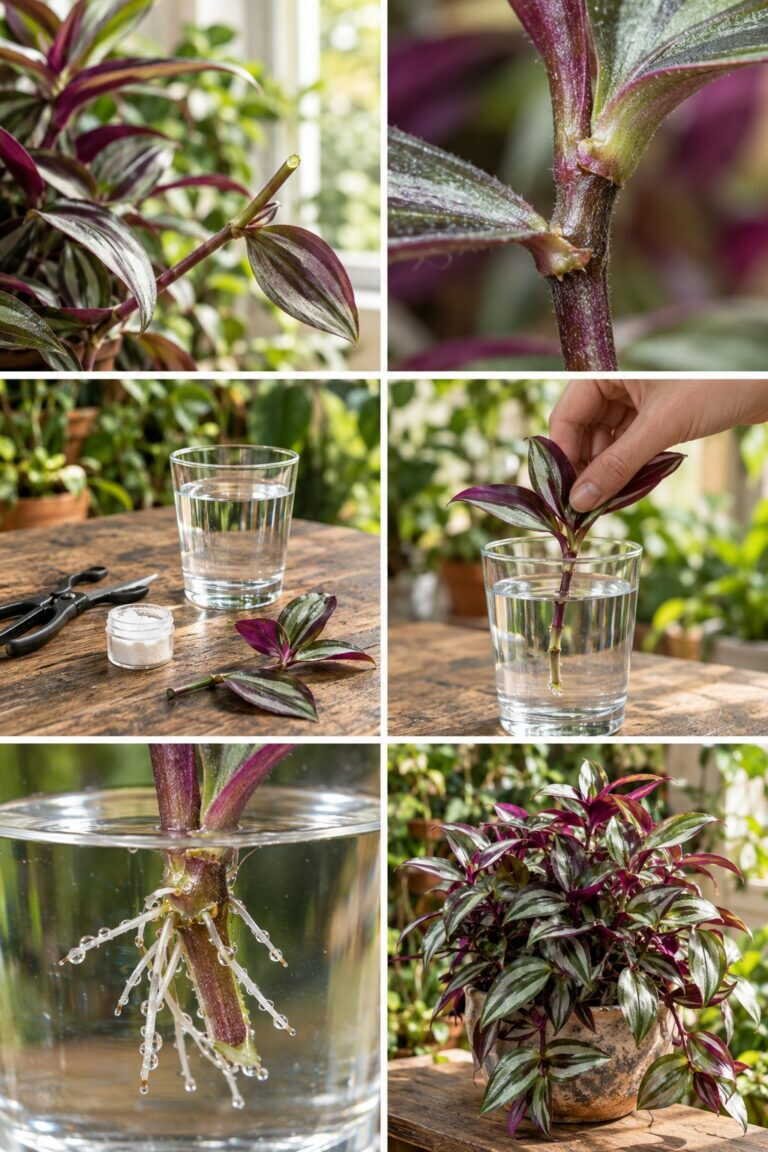 Tradescantia (misère) : une tige dans l&rsquo;eau et vous avez une nouvelle plante en une semaine