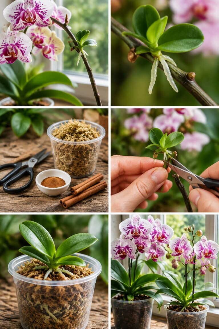 Un bébé pousse sur la tige de votre orchidée : ne le coupez pas, il devient une plante entière