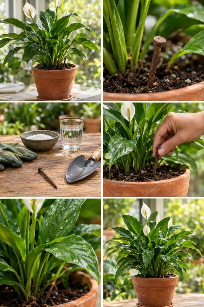 Un clou rouillé dans le pot : légende urbaine ou vraie astuce ?