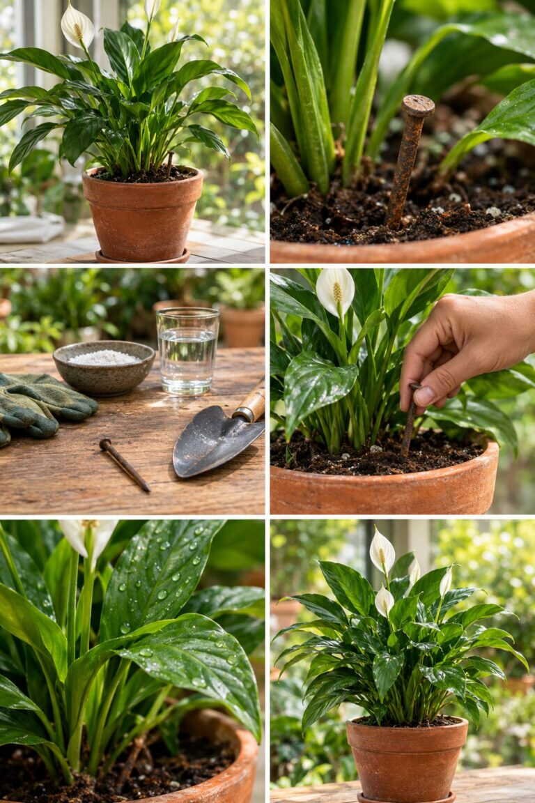 Un clou rouillé dans le pot : légende urbaine ou vraie astuce ?