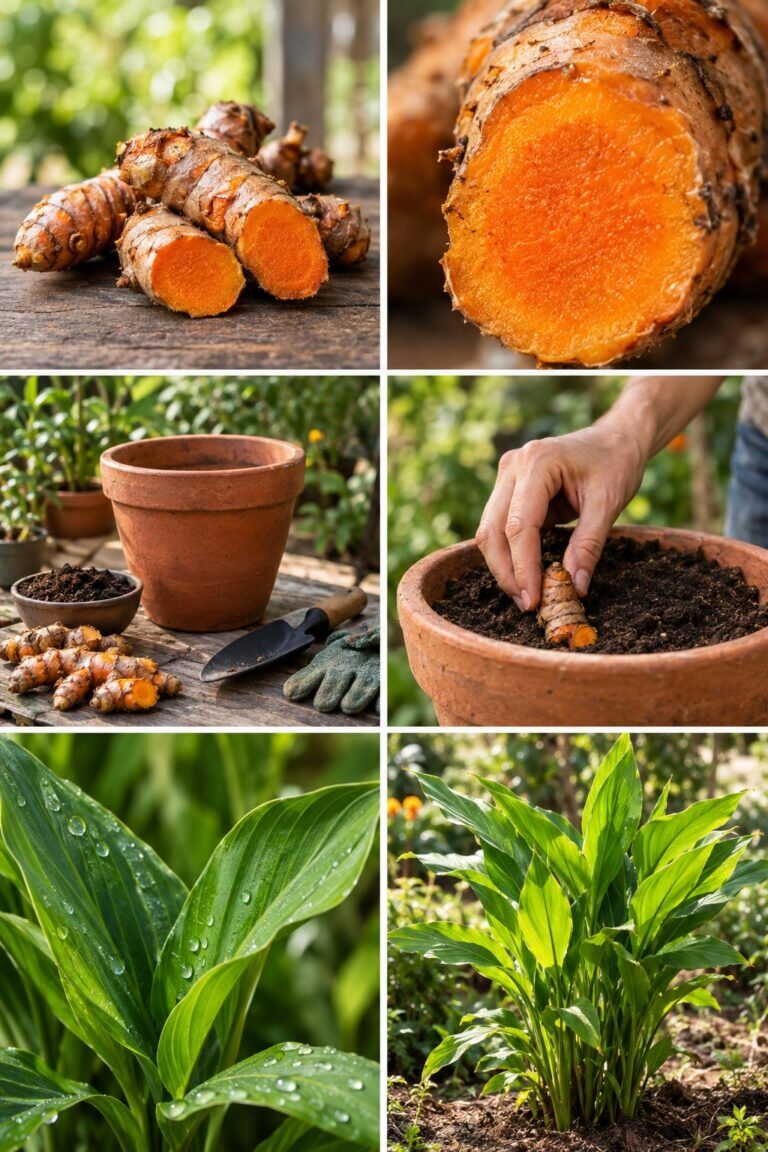 Un morceau de curcuma du supermarché : la plante tropicale qui pousse en pot