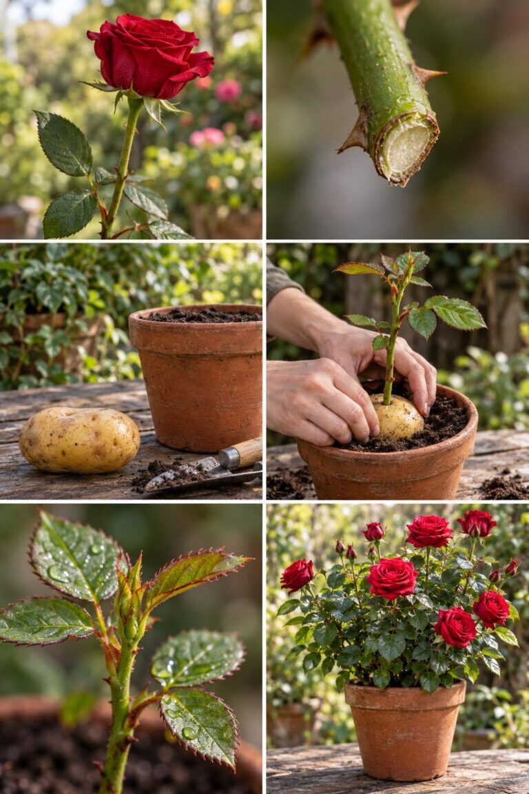 Un rosier poussera à partir d&rsquo;une simple rose du bouquet : voici comment