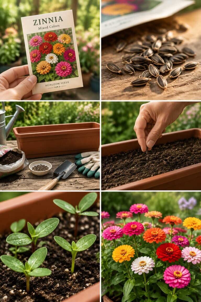 Zinnias : 2 euros de graines en mai, un balcon de fleurs jusqu&rsquo;aux gelées